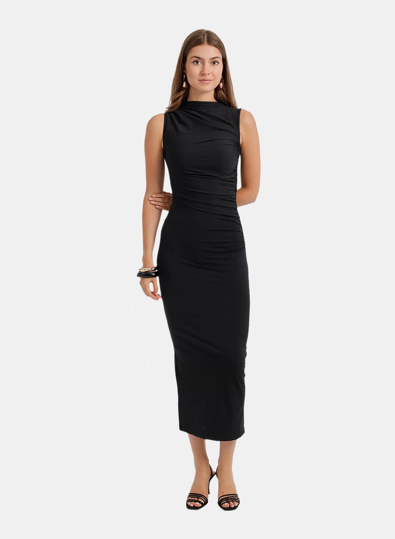 Carina Ruched Sleeveless Dress - Image 1
