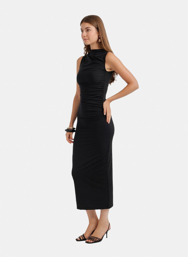Carina Ruched Sleeveless Dress - Image 3