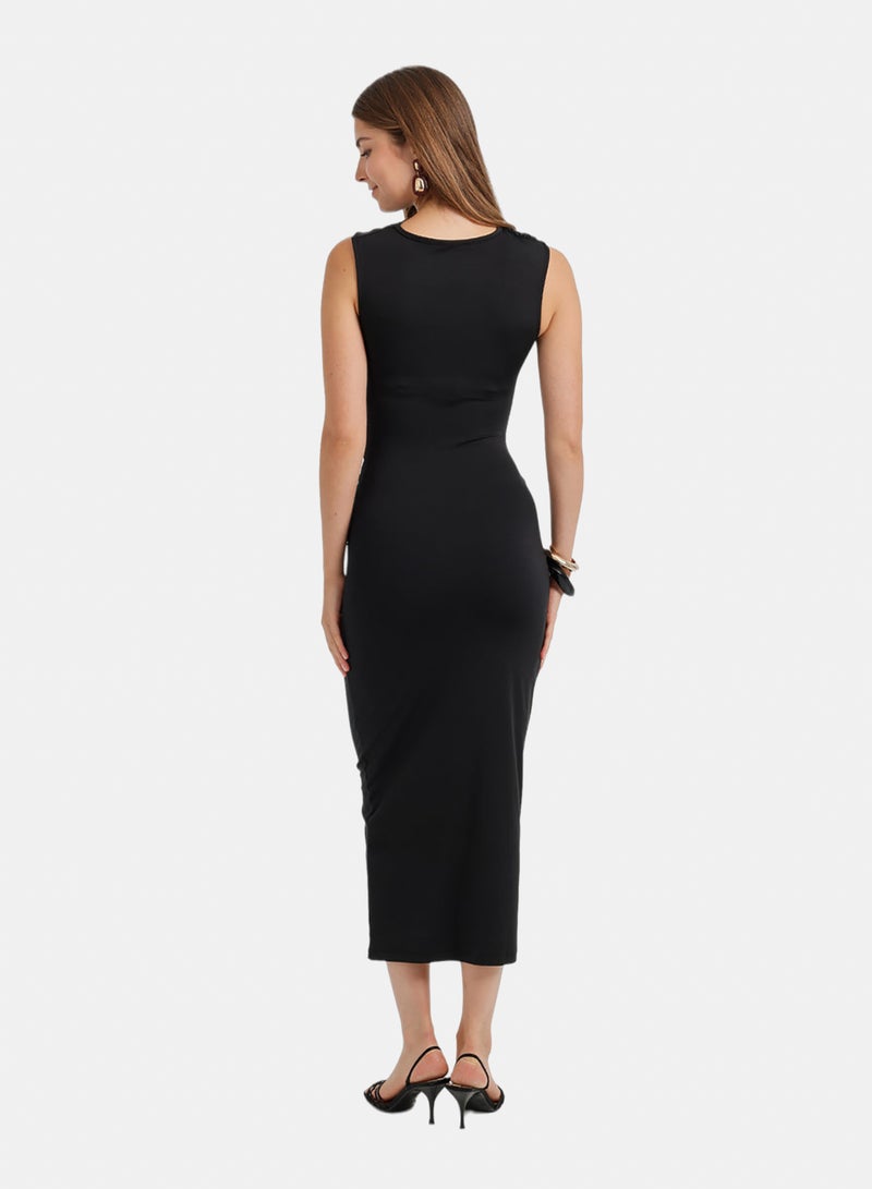 Carina Ruched Sleeveless Dress - Image 4