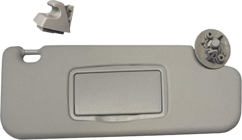 2M PLASTIC Sun Visor fits for Chevy Sonic 2012-2020 Spark 2011-2022 Gray Replacement Brand (Gray Right + Support) - Image 1
