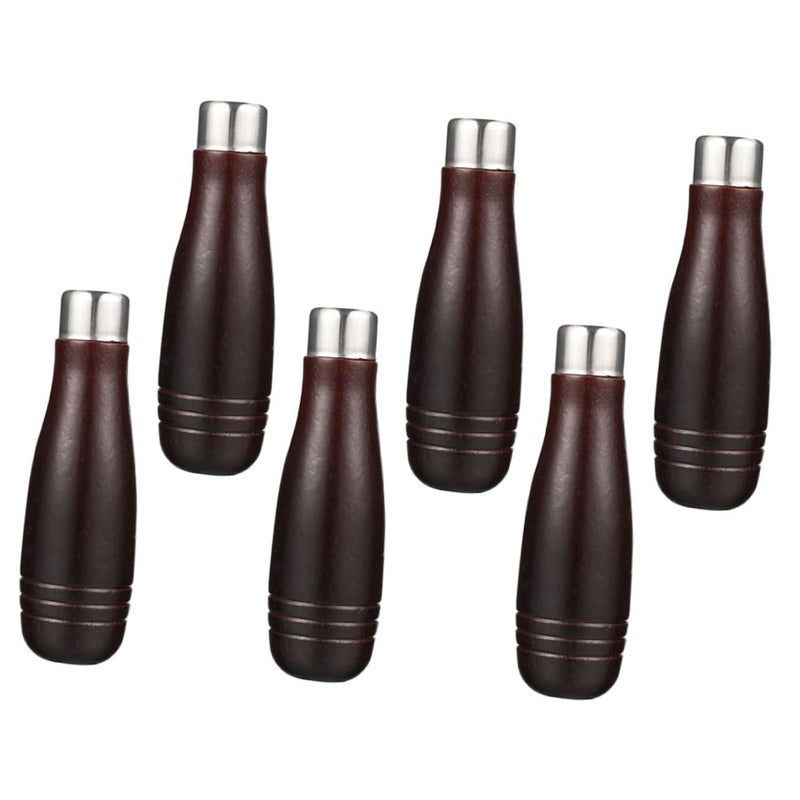 6Pcs Wooden File Handles Replacement Accessory For Carpenters DIY Projects - Image 2