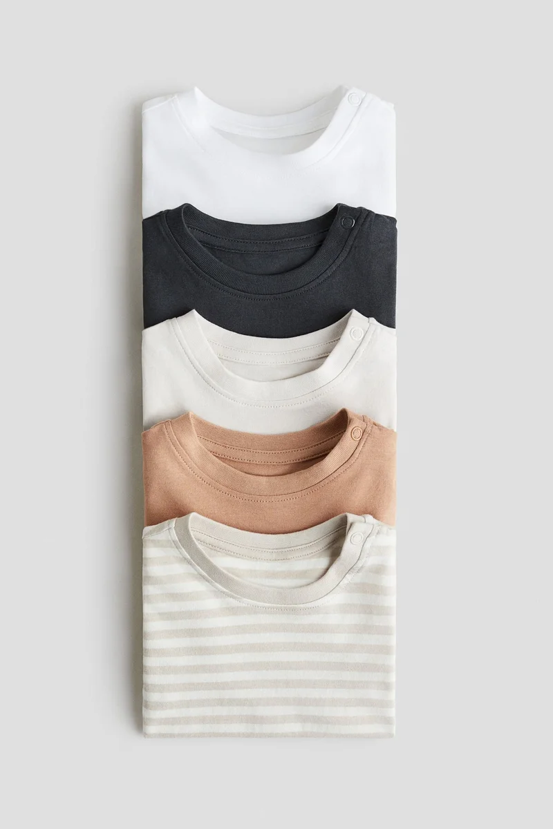H&M 5-pack cotton T-shirts
