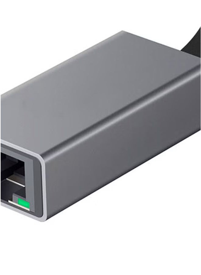 USB-C to Ethernet Adapter, Aluminium High-Speed USB Type-C to 1Gbps RJ45 Gigabit Ethernet LAN Network Adapter for MacBook Pro, MacBook Air, Surface book, Chromebook, XPS, Samsung S10, S10+ - Image 3