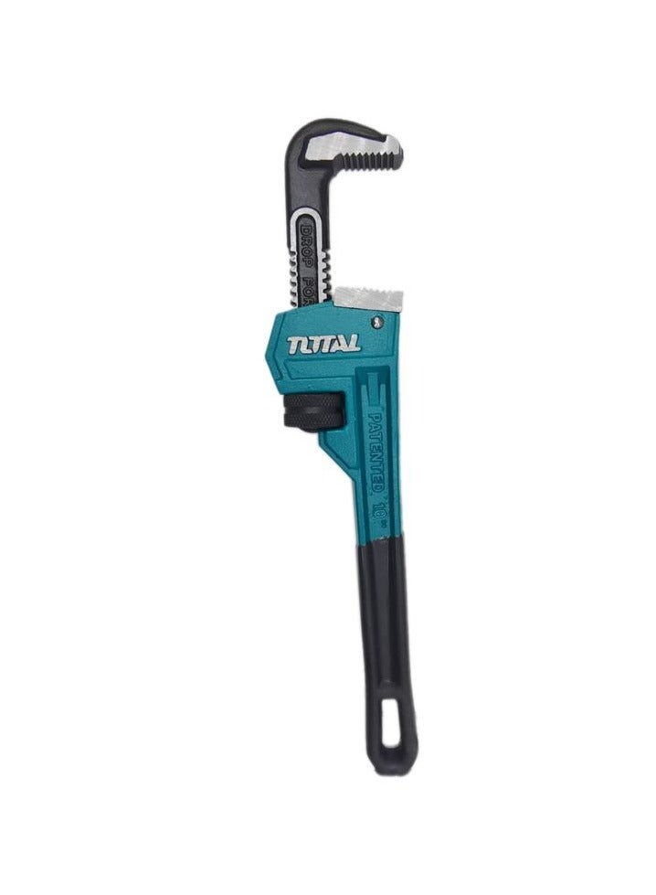 توتال مفتاح أنابيب TOTAL THT171006، مقاس 10، 250 مم، مفتاح أنابيب أحادي الجانب مطروق، أقصى قطر للتثبيت 34 مم.  - Image 3