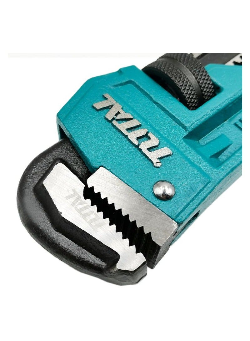 توتال مفتاح أنابيب TOTAL THT171006، مقاس 10، 250 مم، مفتاح أنابيب أحادي الجانب مطروق، أقصى قطر للتثبيت 34 مم.  - Image 5