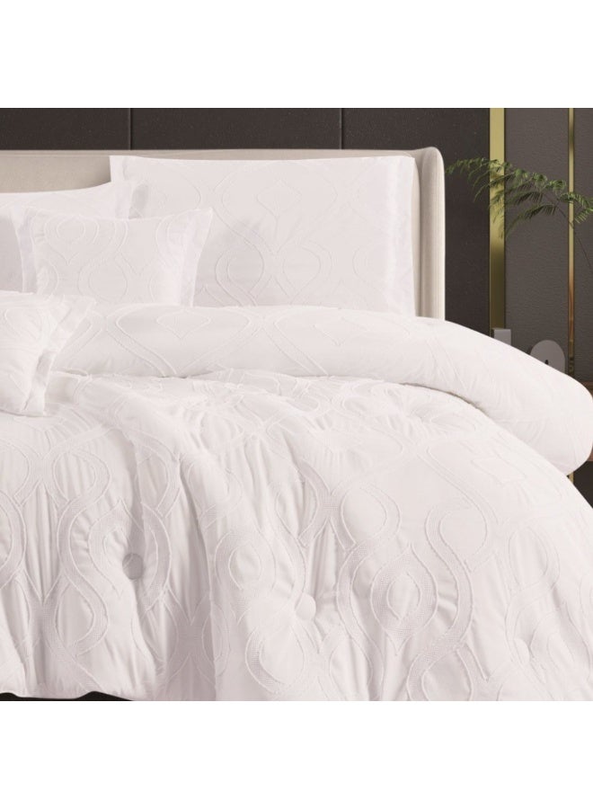 سمارت هوم طقم لحاف نفرين نظام وجهين مفرش مكون من 6 قطع , لحاف 6 قطع ,  مايكروفايبر100% لحاف مقاس 250  في 230 سم - Image 3