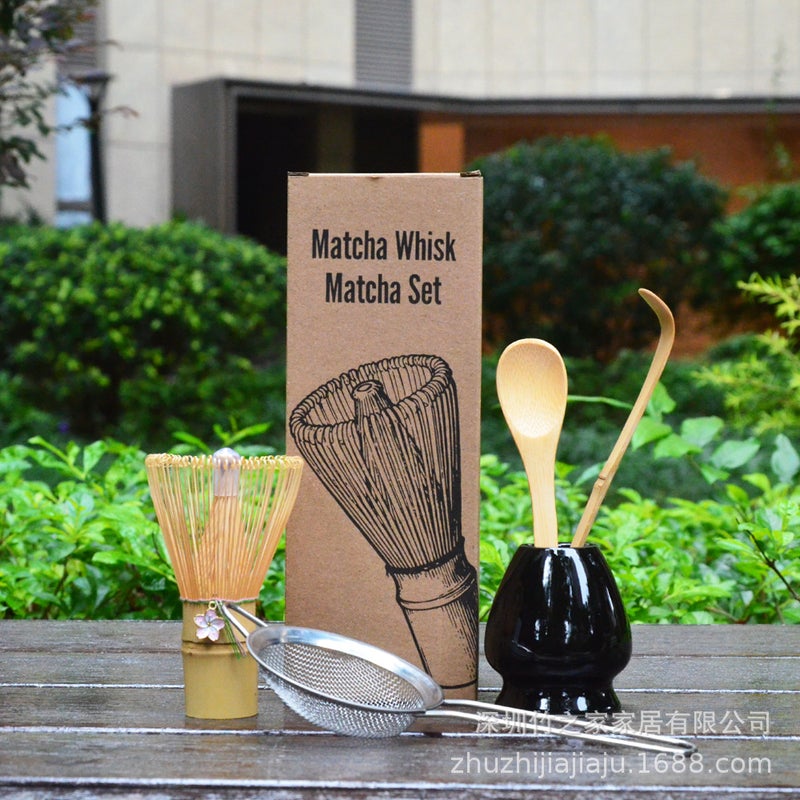 Christmas Gift Matcha Set With Matcha Tools, Tea Ceremony Matcha Whisk, Tea Spoon, Tea Stirrer 304 - Image 1
