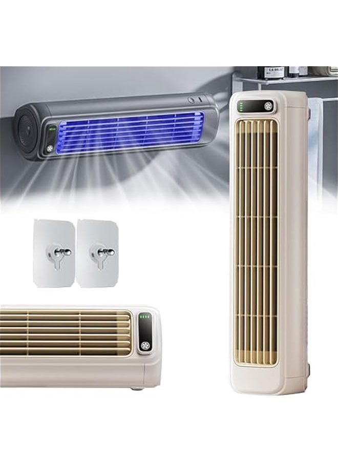 Generic Libiyi Cooling Ace, Outfany Cooling Ace, Cooling Ace Air Conditioner Cooling Fan, with 3 Speeds & LED Touch Screen, Air Cooler for Room Patio (Beige), 066  - Image 1