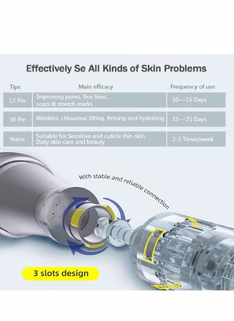 Dr.pen Dr. Pen Ultima A10,Wireless Derma Pen Beauty Pen with 6 Needle ,Trusty Skin Care Tool Kit for Fast Results  - Image 4