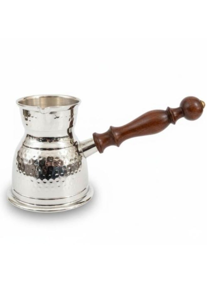Dania ☕✨ Indian Silver Copper Coffee Pot (Rakweh) – 10 cm – Serves 3 Cups - Image 2