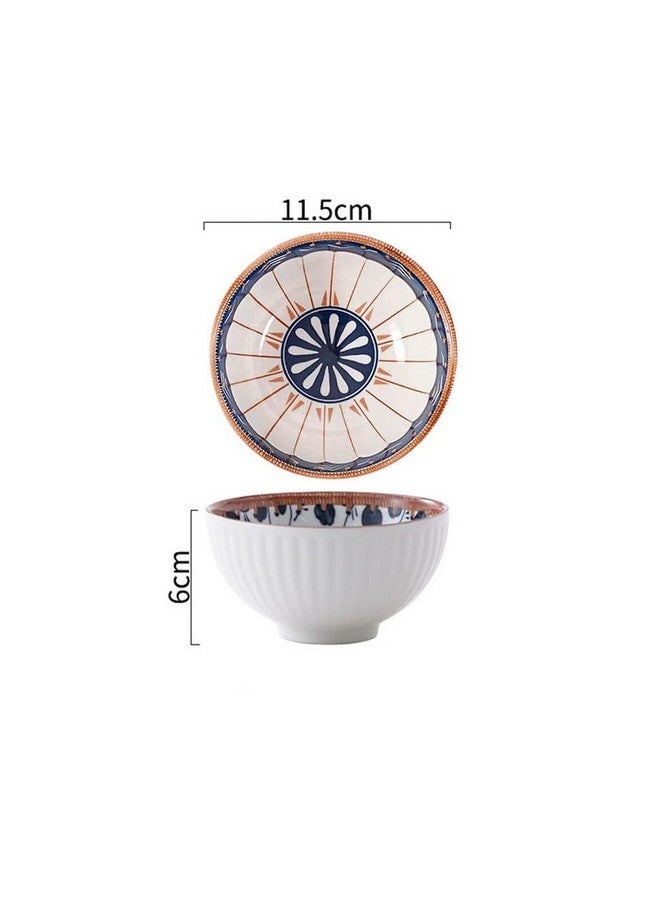 P-PLUS INTERNATIONAL Ceramic Bowls for Cereal, Soup, Salad and Pasta, Assorted Dinnerware Serving Bowls, Japanese Style Ceramic Cereal Bowls, Rice Bowls Pasta Bowl Gift Set (Set of 6, Random Pattern) - Image 2