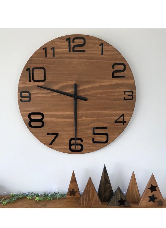 Home Gallery - Brown wall Clock modern - Image 1