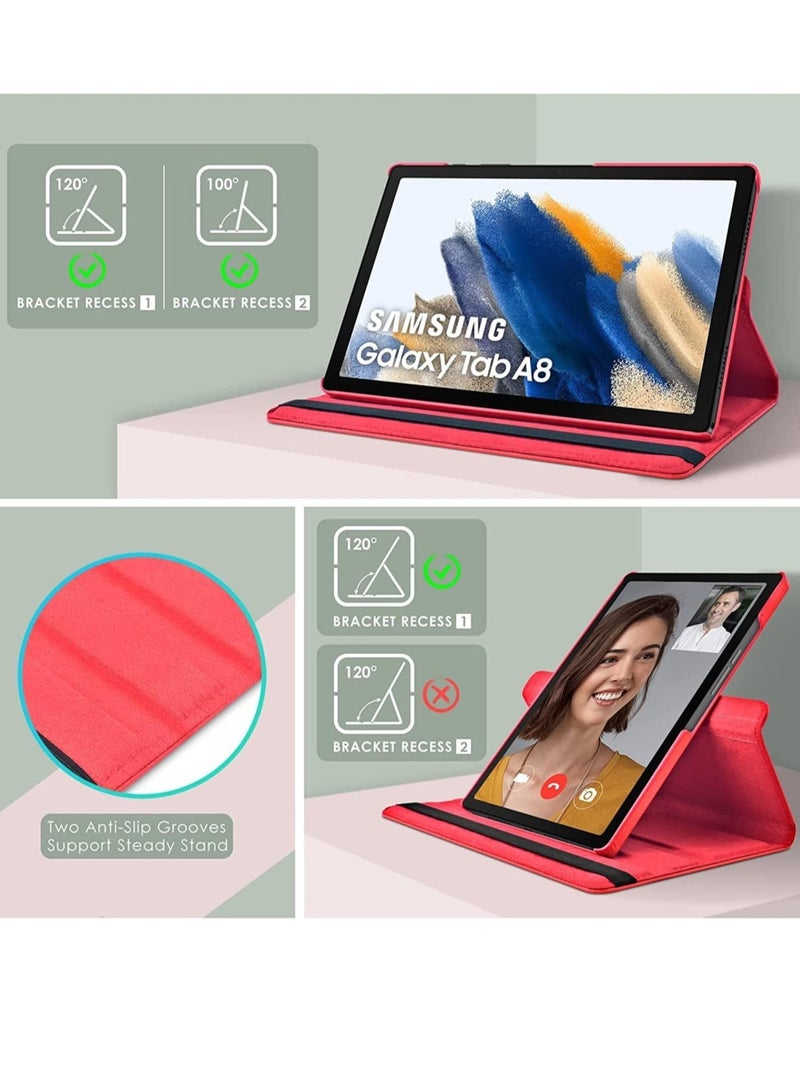 ELTRAZONE Case Compatible with Galaxy Tab A8 10.5" Case (SM-X200/X205/X207), Galaxy Tab A8 Case 10.5 inch,Auto Sleep/Wake 360° Rotating Stand Folio Leather Case for Tab A8 2022 - Image 3