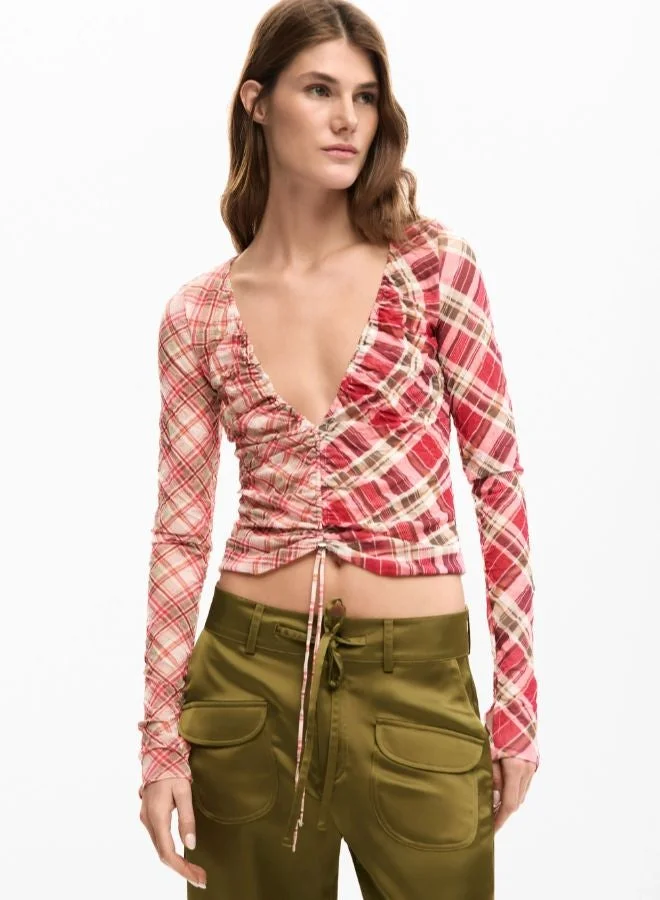 ديسيجوال قميص برقبة مشدودة