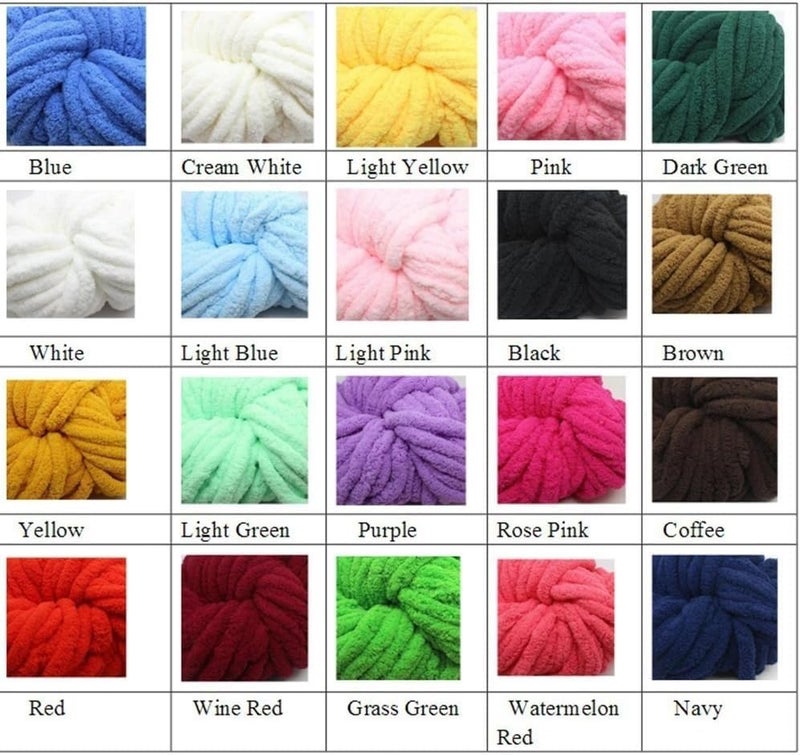 Chunky Yarn, Knit Chenille,Arm,Fluffy, Knitting - Image 2