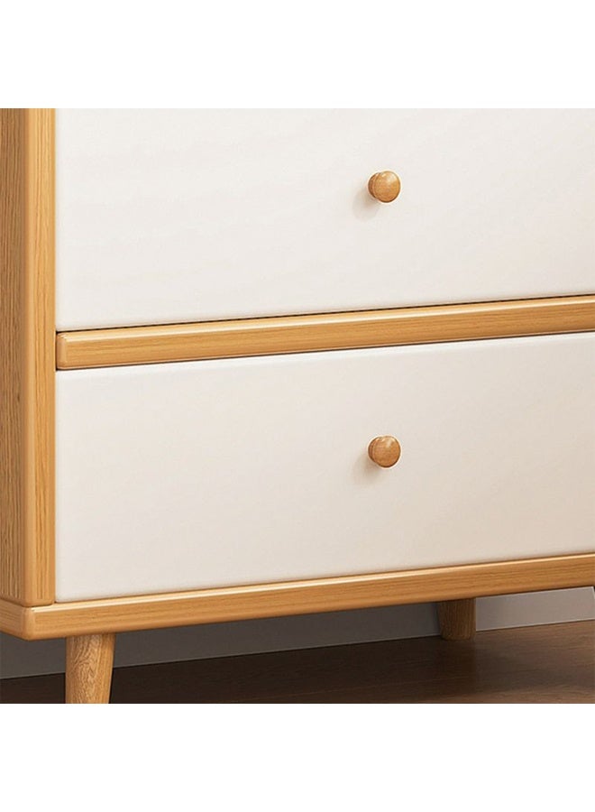 كيكي رف تخزين متعدد الطبقات للكتب، خزانة عرض أنيقة لغرفة المعيشة، 50 سم، لون بيج - Image 5