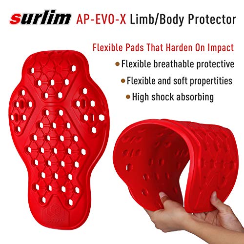 surlim Back Protector CE Insert Armor Motorcycle Jacket Replacement Pads - Image 3
