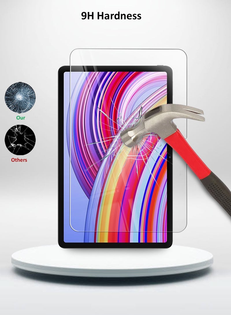 Techie عبوة 2 من واقي الشاشة الزجاجي المقسى الواضح HD لجهاز Xiaomi Redmi Pad Pro 12.1 بوصة / Xiaomi Poco Pad 12.1 بوصة 2024 خالي من الفقاعات وسهل التركيب - Image 3