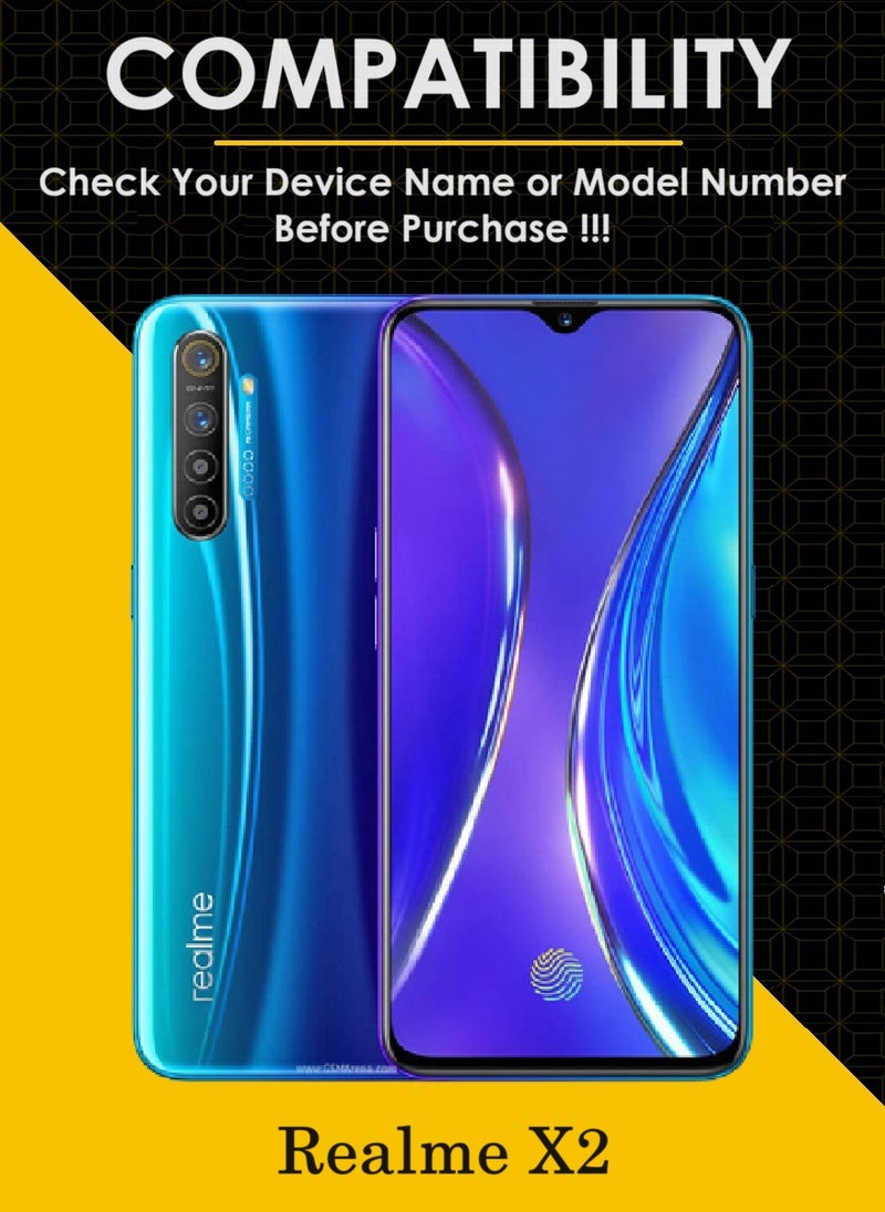 AINA حماية شاشة زجاجية مقسّاة 5D مصممة لهاتف Realme X2 تغطي الشاشة بالكامل مع لاصق كامل من الحافة إلى الحافة وخالية من الفقاعات - Image 3