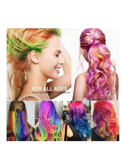 SYOSI Hair Chalk Comb for Girls Kids, 6 Pcs Temporary Bright Hair Color for Kids Girls Gifts Age 4 5 6 7 8 9 10+, Washable Hair Dye for New Year Children's Day Birthday Gift Cosplay  - Image 4