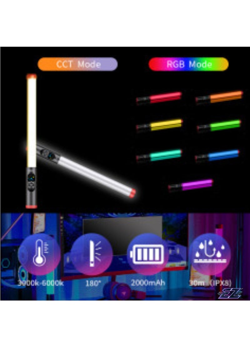 ELTRAZONE RGB LED Waterproof Lighting Bar with LED Display for Filmmakers & Photographers - Image 4