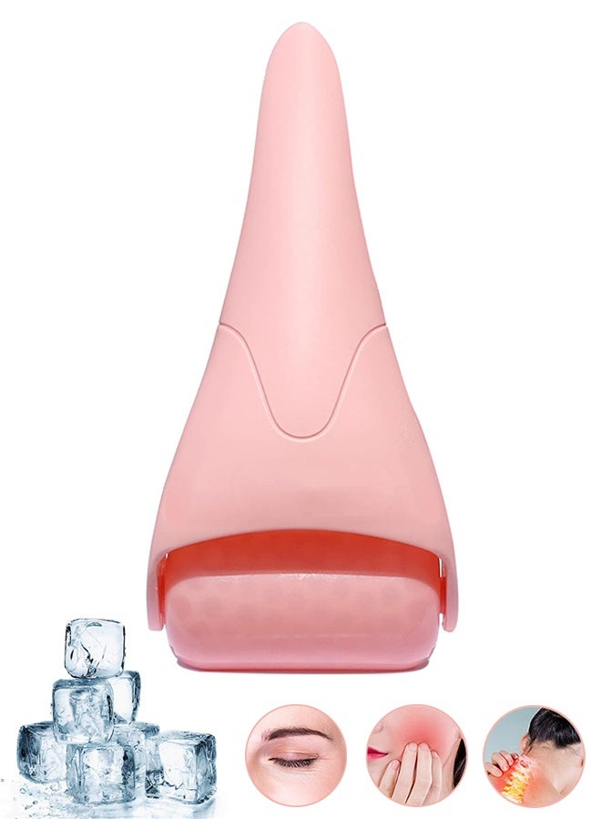 Ice Roller for Face, Eyes, Women Gifts Idea, Therapeutic Cooling to Tighten Brighten Complexion and Reduce Wrinkles, Massager Under Eye Puffiness,Migraine and Pain Relidf (Pink) - Image 1