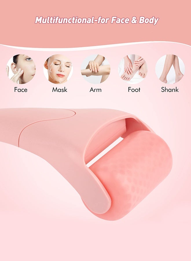 Ice Roller for Face, Eyes, Women Gifts Idea, Therapeutic Cooling to Tighten Brighten Complexion and Reduce Wrinkles, Massager Under Eye Puffiness,Migraine and Pain Relidf (Pink) - Image 4