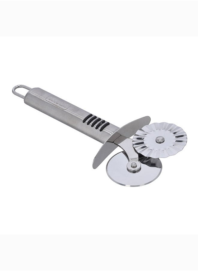 DELCASA Delcasa Double Stainless Steel Pizza Cutter with TRP Handle, DC2423  - Image 4