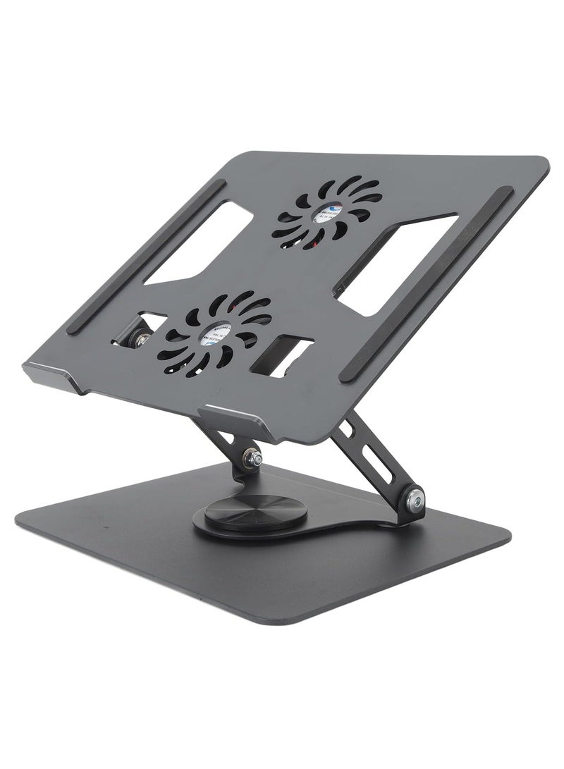 FOCUS Laptop Stand Adjustable Computer Stand Ergonomic Laptop Riser with 360° Rotating Base Notebook Stand Compatible with All 10-17” Laptops - Image 1
