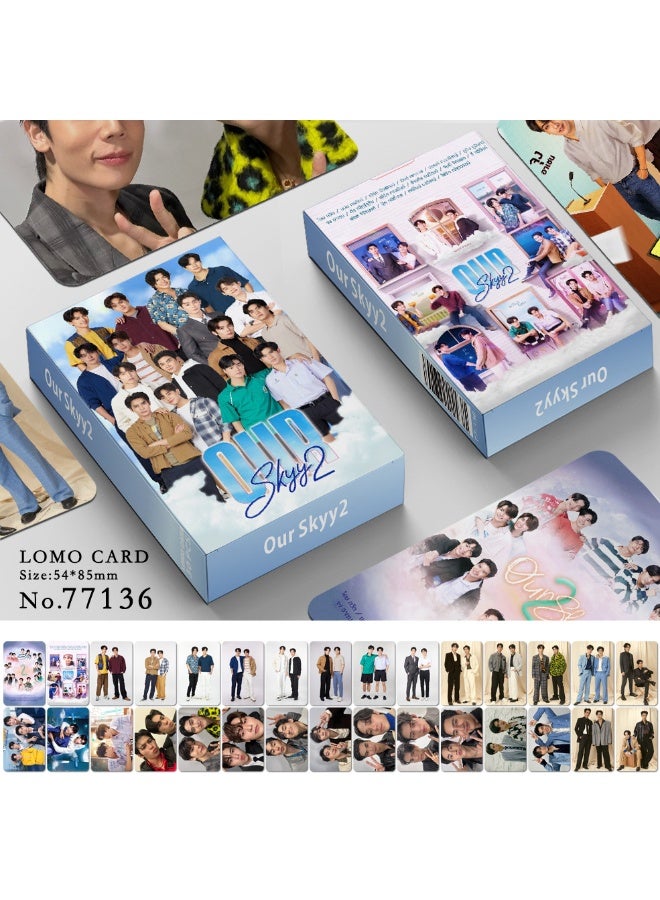 NIBEMINENT 30 Pcs TV Series of Thailand Our Skyy 2 Lomo Cards Card For Fans Collection Gifts - Image 1