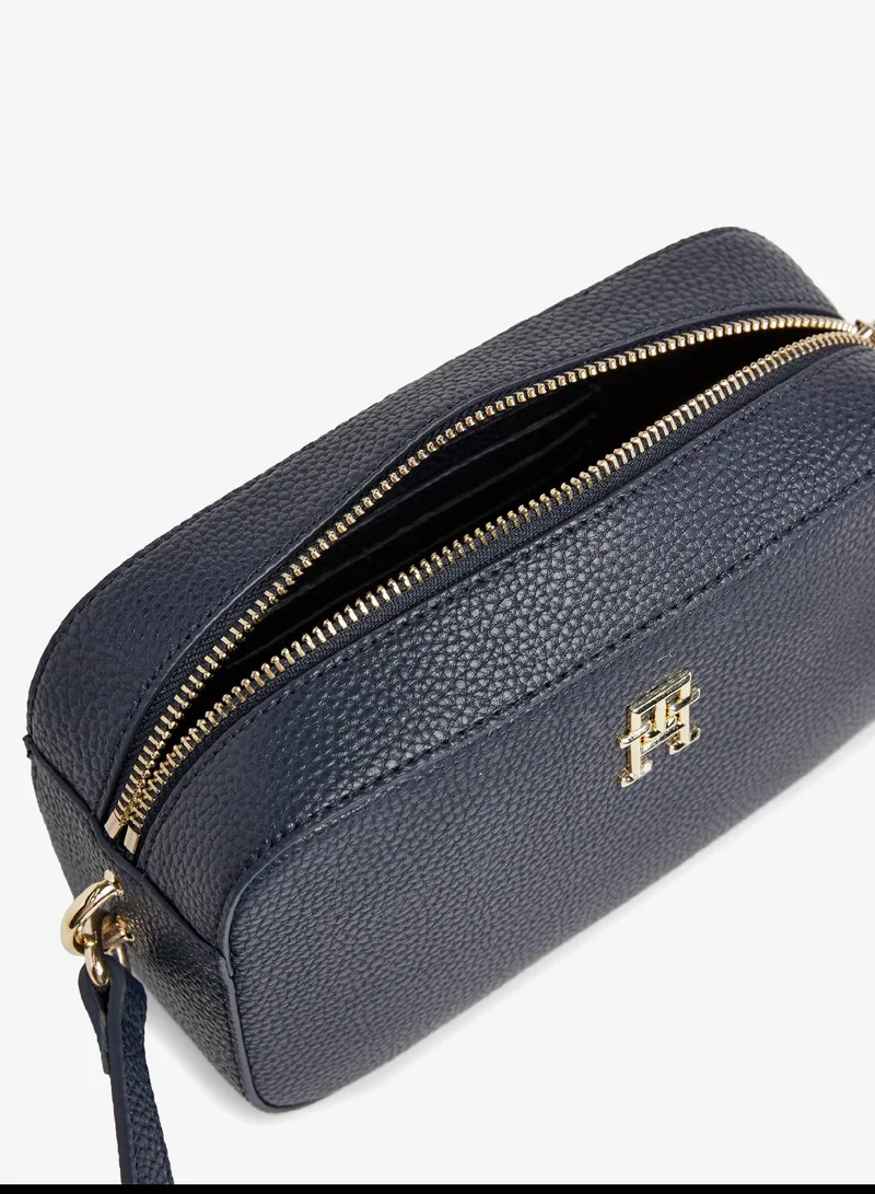 Tommy Hilfiger Space Blue Th Emblem Crossover Camera Bag for Women | Best Price UAE