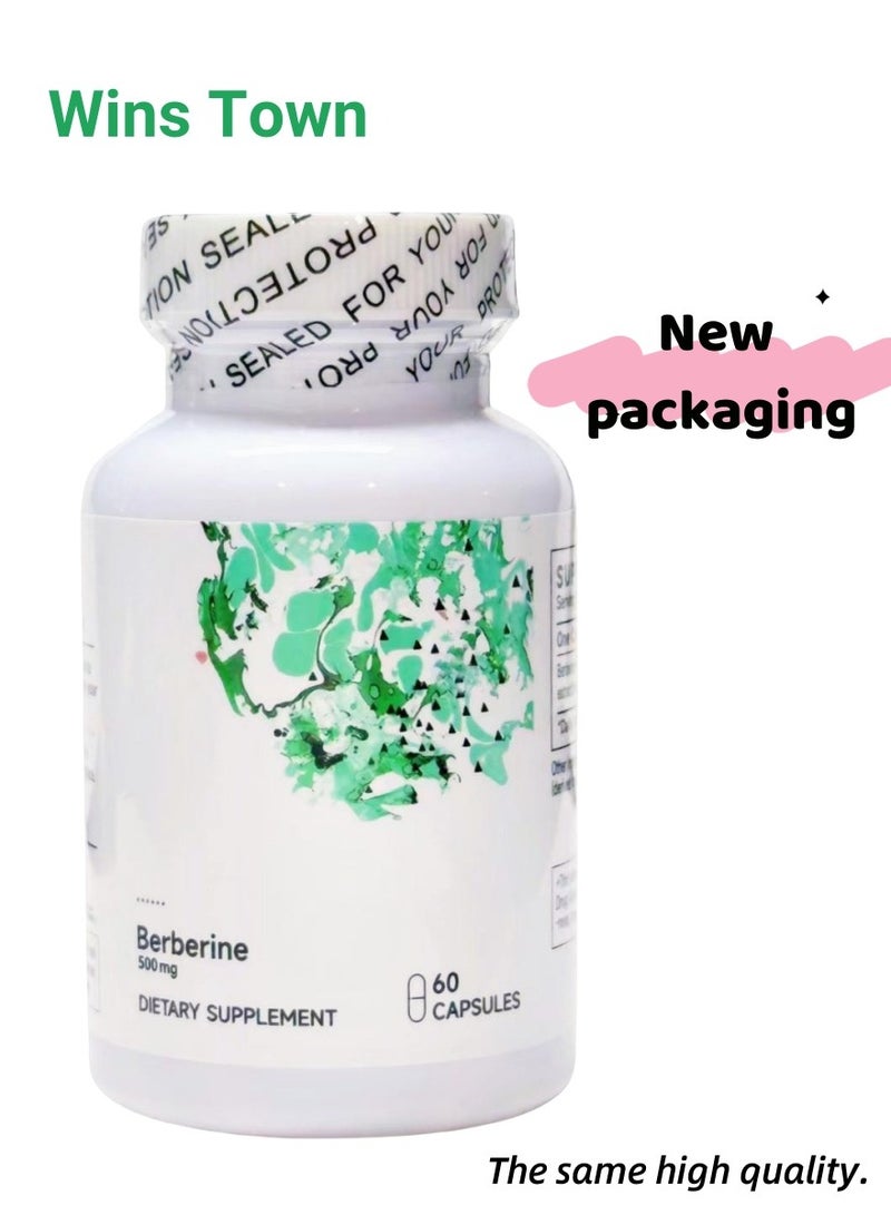 Wins Town Thorne Research Berberine-500 | Botanical Compound for Blood Sugar Metabolism Support | 60 Capsules - Image 1