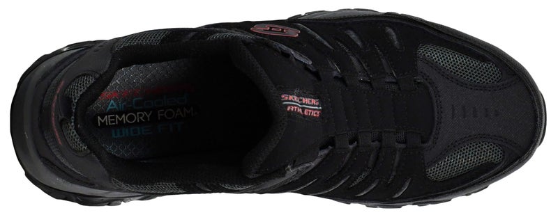 Skechers mens Afterburn M. Fit Wonted Loafer, Black/Charcoal, 11 X-Wide US - Image 5