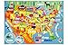 KC Cubs 3x5 USA United States Map Toy Car Road Rug Educational Play Mat Carpet for Kids Toddlers Nursery Classroom Playroom Baby Daycare - Image 2