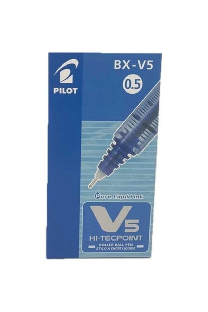 بايلوت Hi-Tecpoint Rollerball Pen - 0.5 mm Blue, Bx-V5-L  01 pcs - Image 2