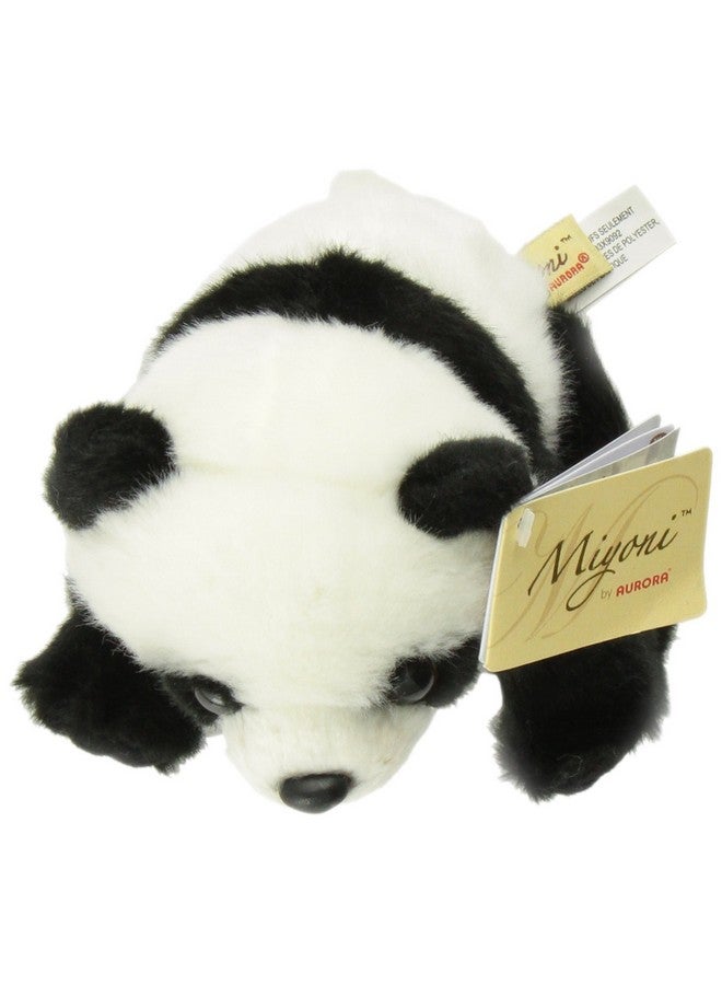 Aurora® Realistic Miyoni® Panda Stuffed Animal - Lifelike Detail - Cherished Companionship - Black 7.5 Inches - Image 2