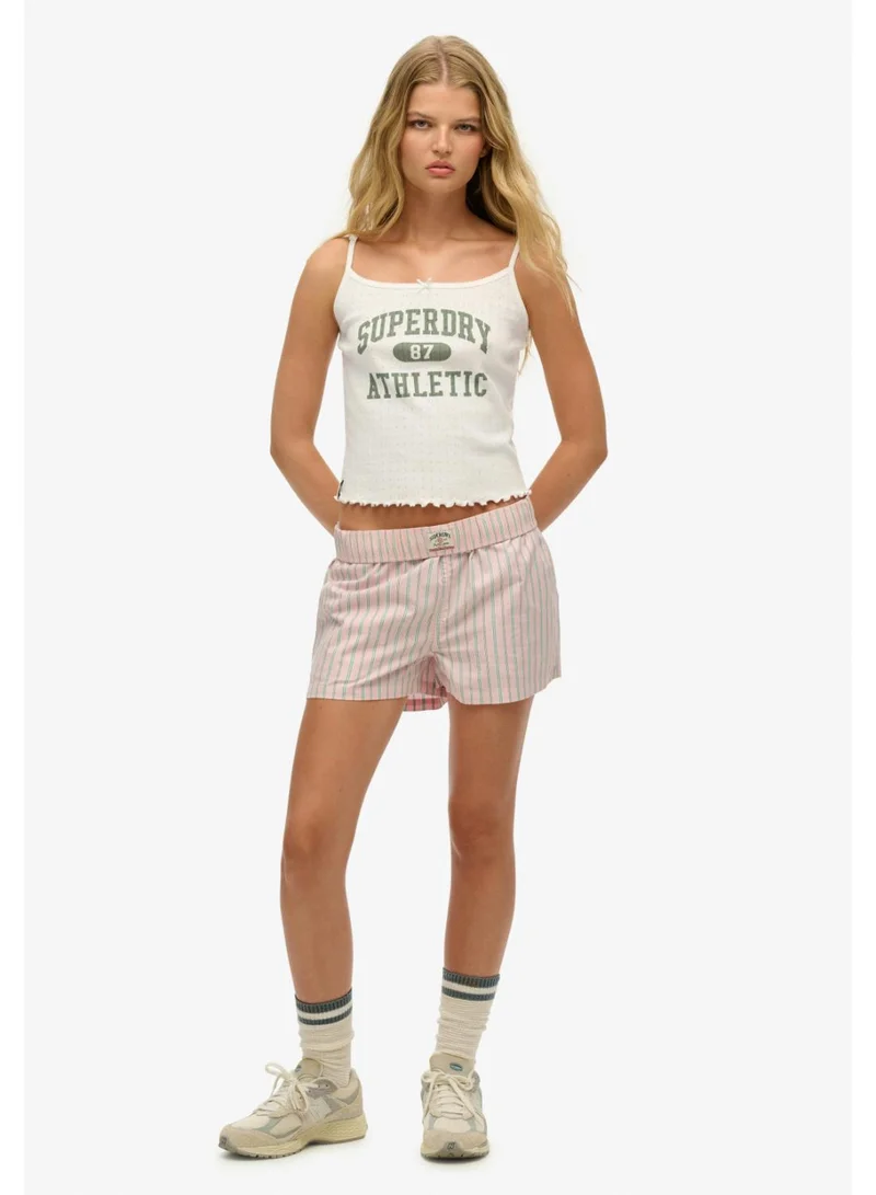 سوبر دراي Organic Cotton Stripe Elasticated Shorts