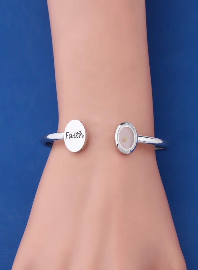 FAADBUK سوار حبة الخردل الصليبي من FAADBUK، هدية مسيحية، مجوهرات حبة الخردل الإيمانية، مجوهرات دينية ملهمة (سوار حبة الخردل الإيماني - صغير) - Image 5