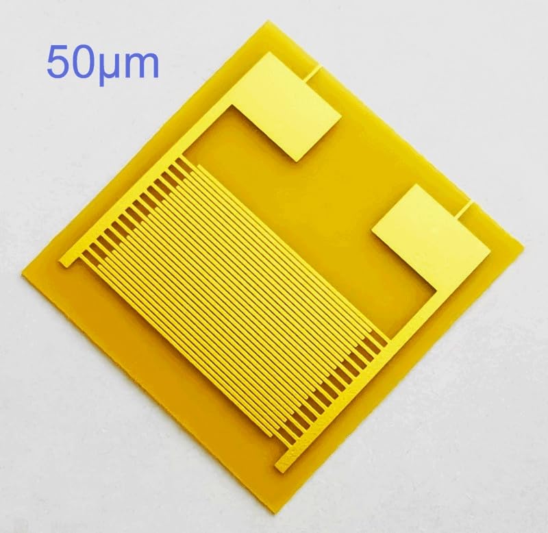 5 PCS Flexible PI Substrate Interdigital Electrode Array for Scientific Research and Wearable Sensors(10x10 Line0.1mm Gap0.05mm 15 Pairs) - Image 2