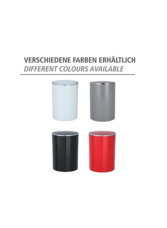 Raxoom Inca Swing Cover Bin, ABS, Grey, 18.5 x 18.5 x 25.5 cm - Image 5