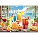 Blueforest Colorful Drinks 1000 Piece Jigsaw Puzzle for Adults Summer Tropical Beach Scene with Fresh Fruits Ocean Vibrant Coastal Art Perfect for Relaxation Home Decor275 x 197 - Image 2