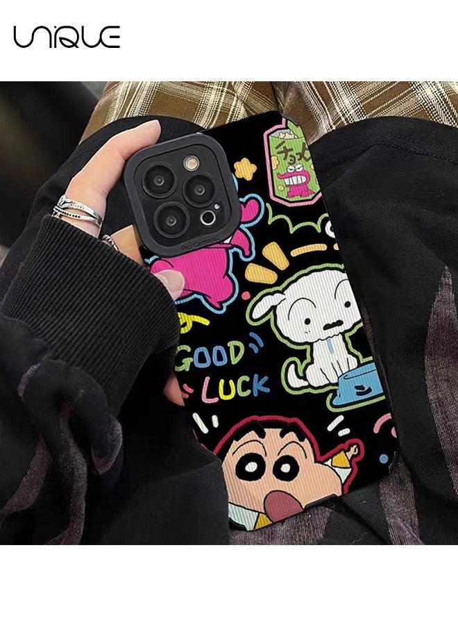 Unique Compatible with iPhone 14 Pro Max Cases, Crayon Shin-chan Cases, Cartoon Character Cases - Stylish and Cute Phone Cases - TPU Drop Protection - Image 1