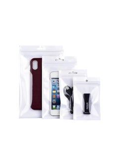 mp MARUTHI PLASTICS & PACKAGING CHENNAI [P] LTD SKIN FOR YOUR PRODUCT mp MARUTHI PLASTICS PACKAGING CHENNAI P LTD SKIN FOR YOUR PRODUCT Clear FrontPearl White Back Three Side Seal With Zipper And Euro Hole Pack Of 50 80Mmx130Mm 50Pcs  - Image 1