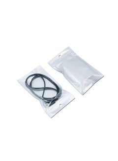 mp MARUTHI PLASTICS & PACKAGING CHENNAI [P] LTD SKIN FOR YOUR PRODUCT mp MARUTHI PLASTICS PACKAGING CHENNAI P LTD SKIN FOR YOUR PRODUCT Clear FrontPearl White Back Three Side Seal With Zipper And Euro Hole Pack Of 50 80Mmx130Mm 50Pcs  - Image 5