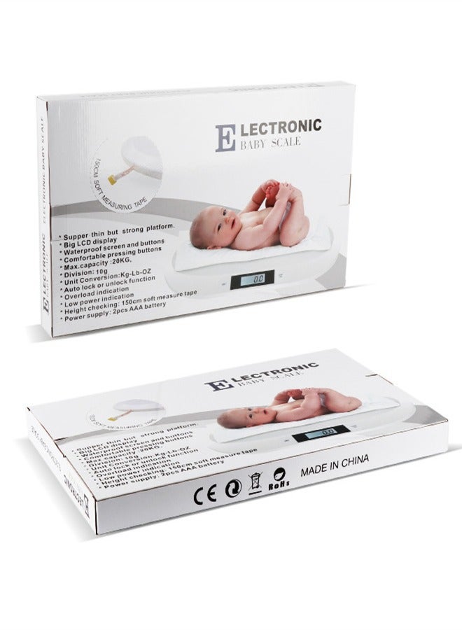 New electronic weighing scale for newborns with measuring tape 20kg - Image 5