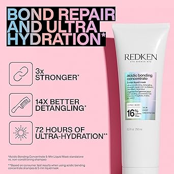 REDKEN Acidic Bonding Concentrate 5Minute Liquid Hair Mask Bond Repair and Ultra Hydration For Dry OverProcessed Hair 250ml - Image 2