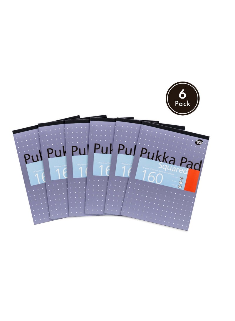 Pukka Pads A4 Metallic Refill Pad with Squared Paper - Pack of 6 - Image 1