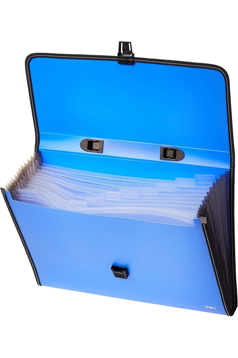 Deli EB40602 13-Pocket Expanding File, A4, Multi Color - Image 2