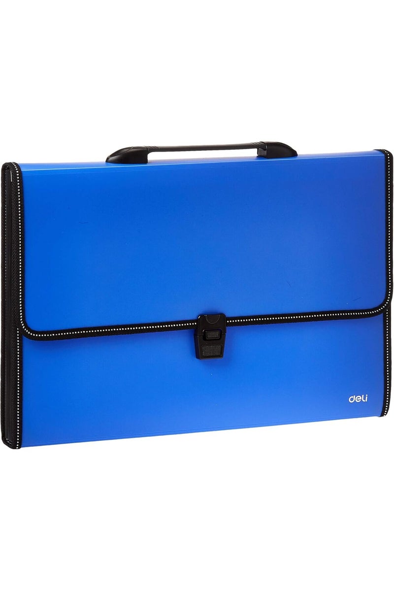 Deli EB40602 13-Pocket Expanding File, A4, Multi Color - Image 1