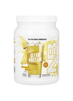 NutraBio NutraBio, Performance, Clear Protein, Pineapple Splash, 1.1 lb (499 g)  - Image 1
